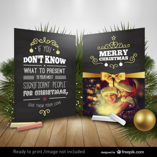 Motivational Christmas card  Vector |   Download