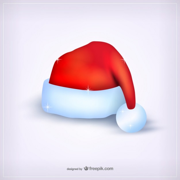 Shiny Santa Claus hat  Vector |   Download