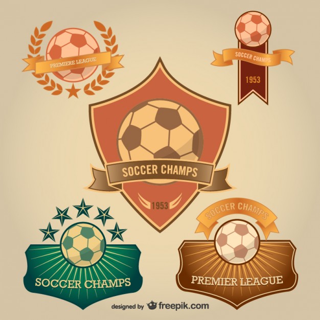 Soccer badges  for download   Vector |   Download