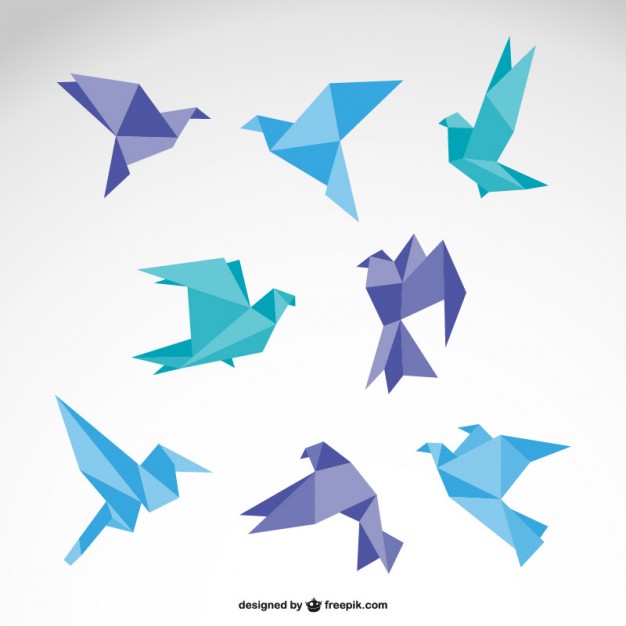 Origami vector  logo set   Vector |   Download