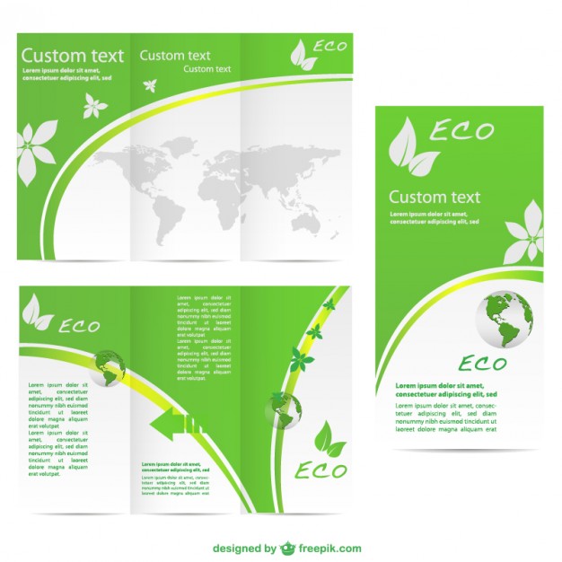 Green brochurevector  template   Vector |   Download