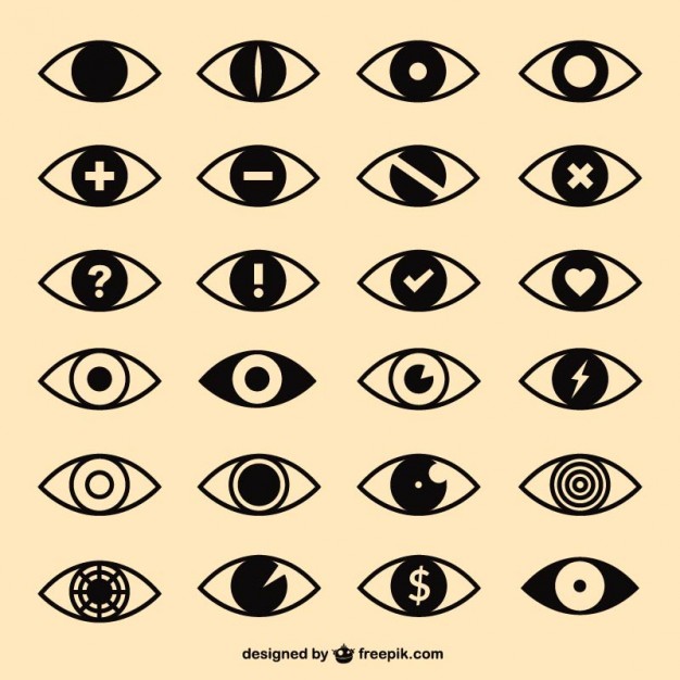 Eyes icons pack  Vector |   Download