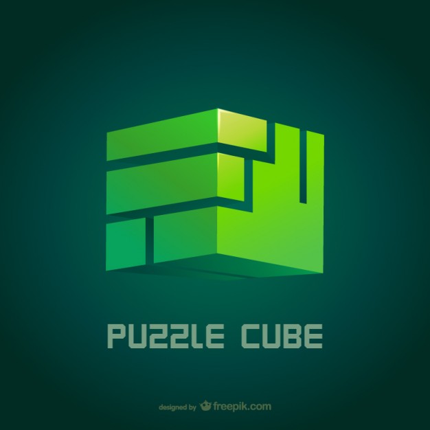 Puzzle cube vector  Vector |   Download