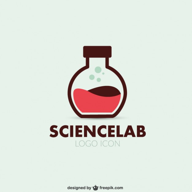 Science lab logo vector  Vector |   Download