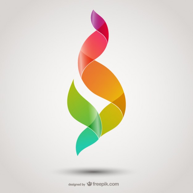 Colorful abstract shape  Vector |   Download