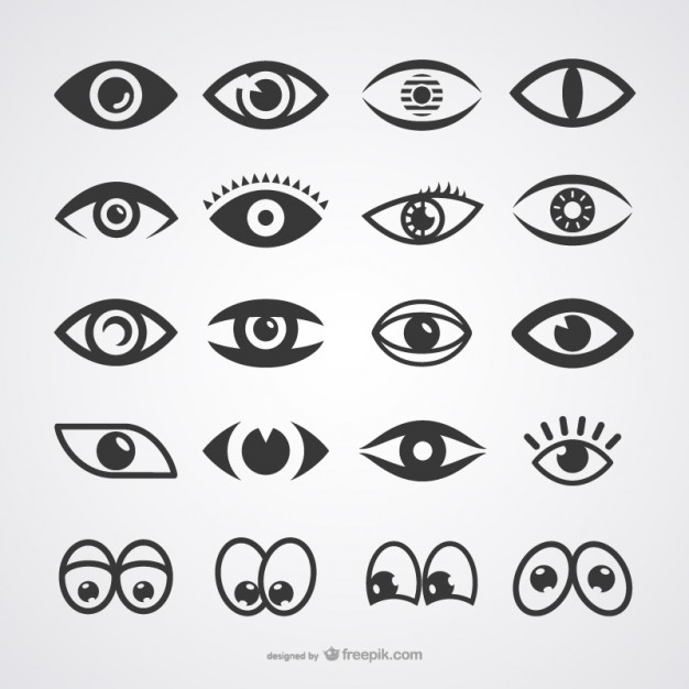 Eyes icons collection  Vector |   Download