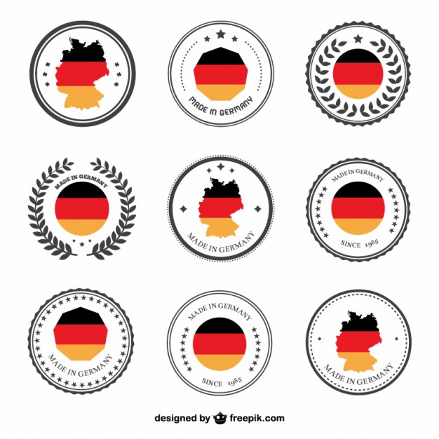 Germany labels  Vector |   Download