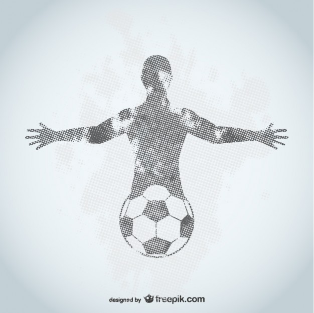 Football player grunge design   Vector |   Download