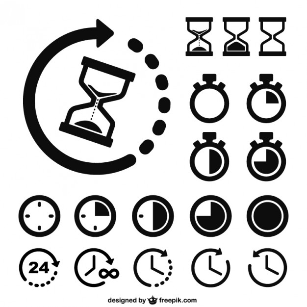 Time and clocks icons  Vector |   Download