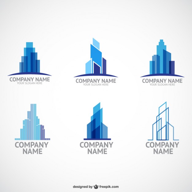 Construction company logo templates  Vector |   Download