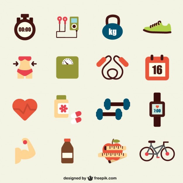 Sports flat icons  Vector |   Download