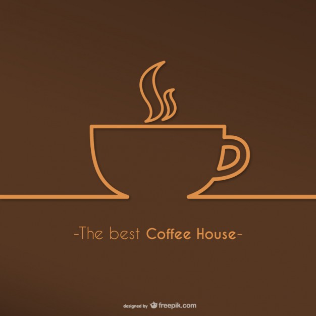 Best coffee house logo vector  Vector |   Download