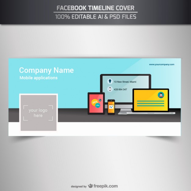 Business editable timeline cover  Vector |   Download