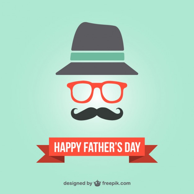 Father’s day hipster card template   Vector |   Download