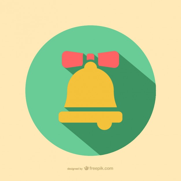 Christmas bell icon  Vector |   Download
