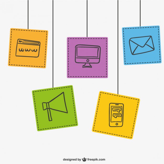 Contact icons pack  Vector |   Download