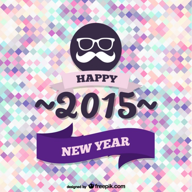Hipster style New Year card  Vector |   Download