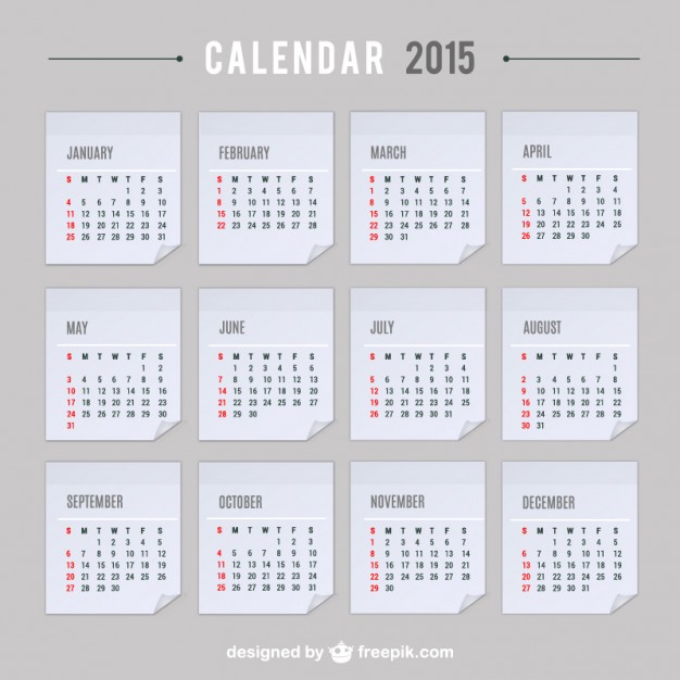 2015 Calendar vector  Vector |   Download