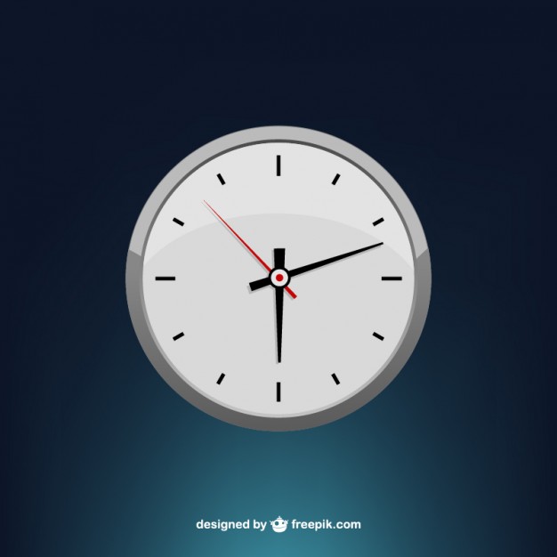 Stylized minimal clock face vector  Vector |   Download