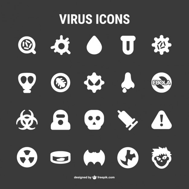 Virus icons pack  Vector |   Download