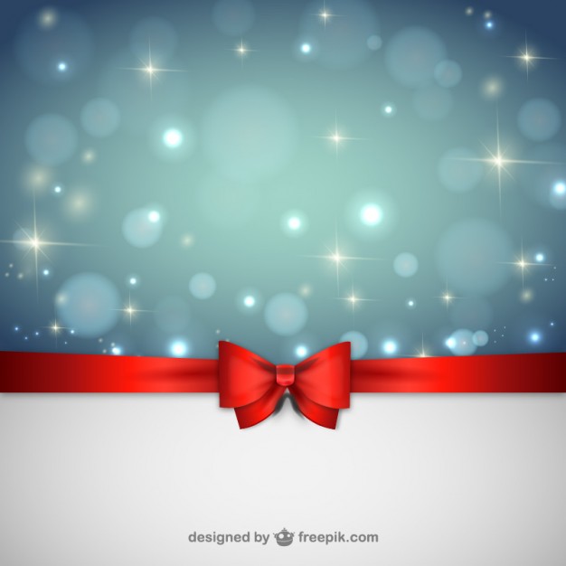 Christmas background with red ribbon  Vector |   Download