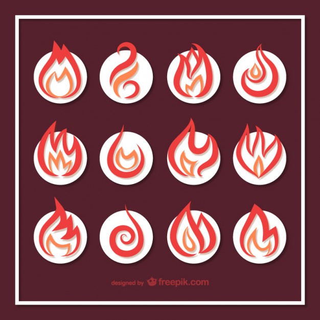 Fire icons collection  Vector |   Download
