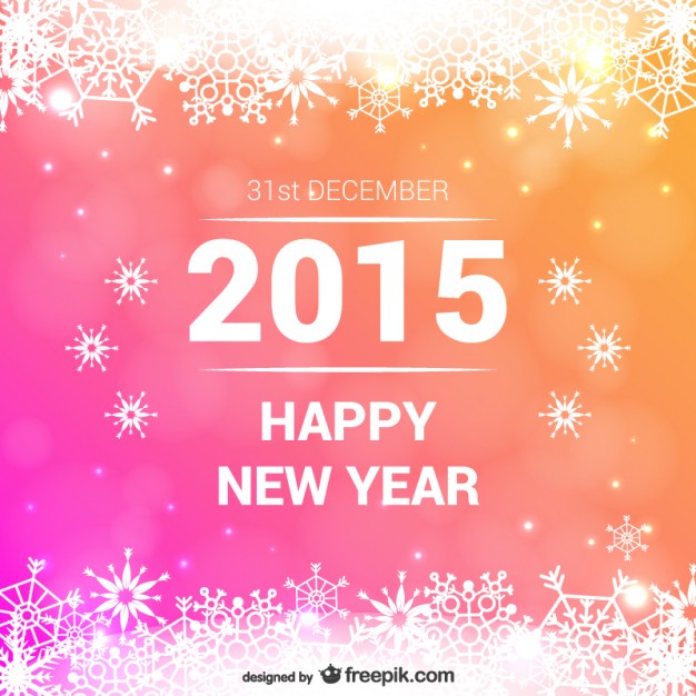 Colorful New Year card  Vector |   Download