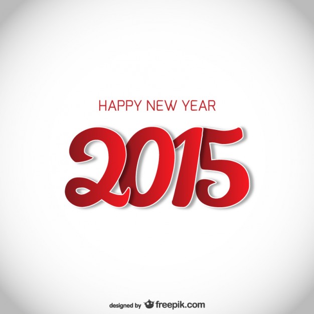 Red and white New Year card  Vector |   Download